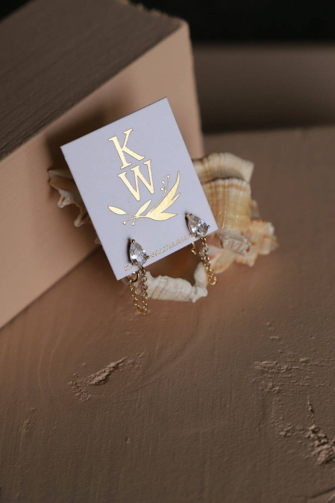 E1768 Gold Earrings-Eloise Chain Wrap