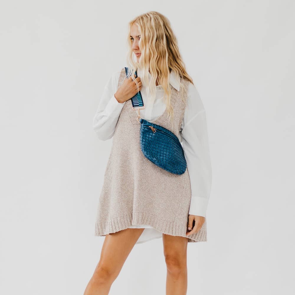 Bum Bag-Westlyn Woven Leather
