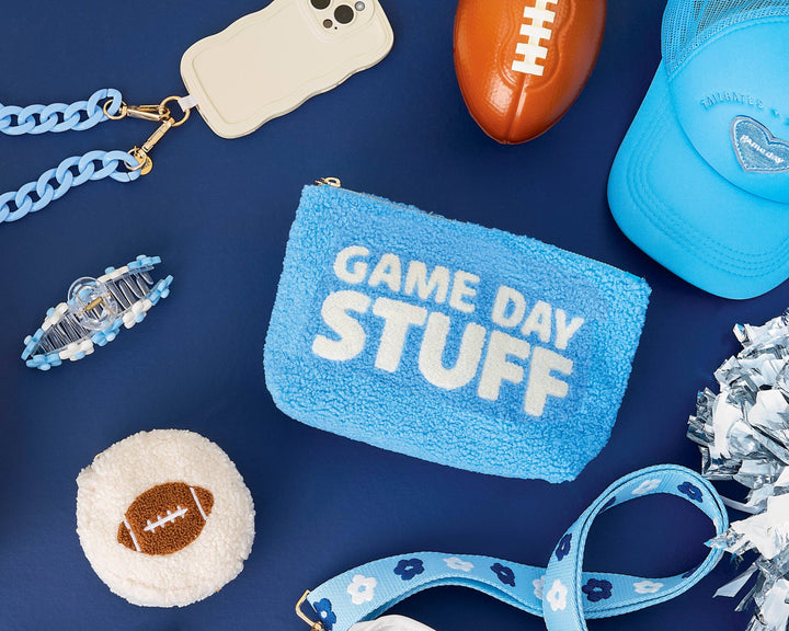 Teddy Pouch-Gameday Stuff: Red
