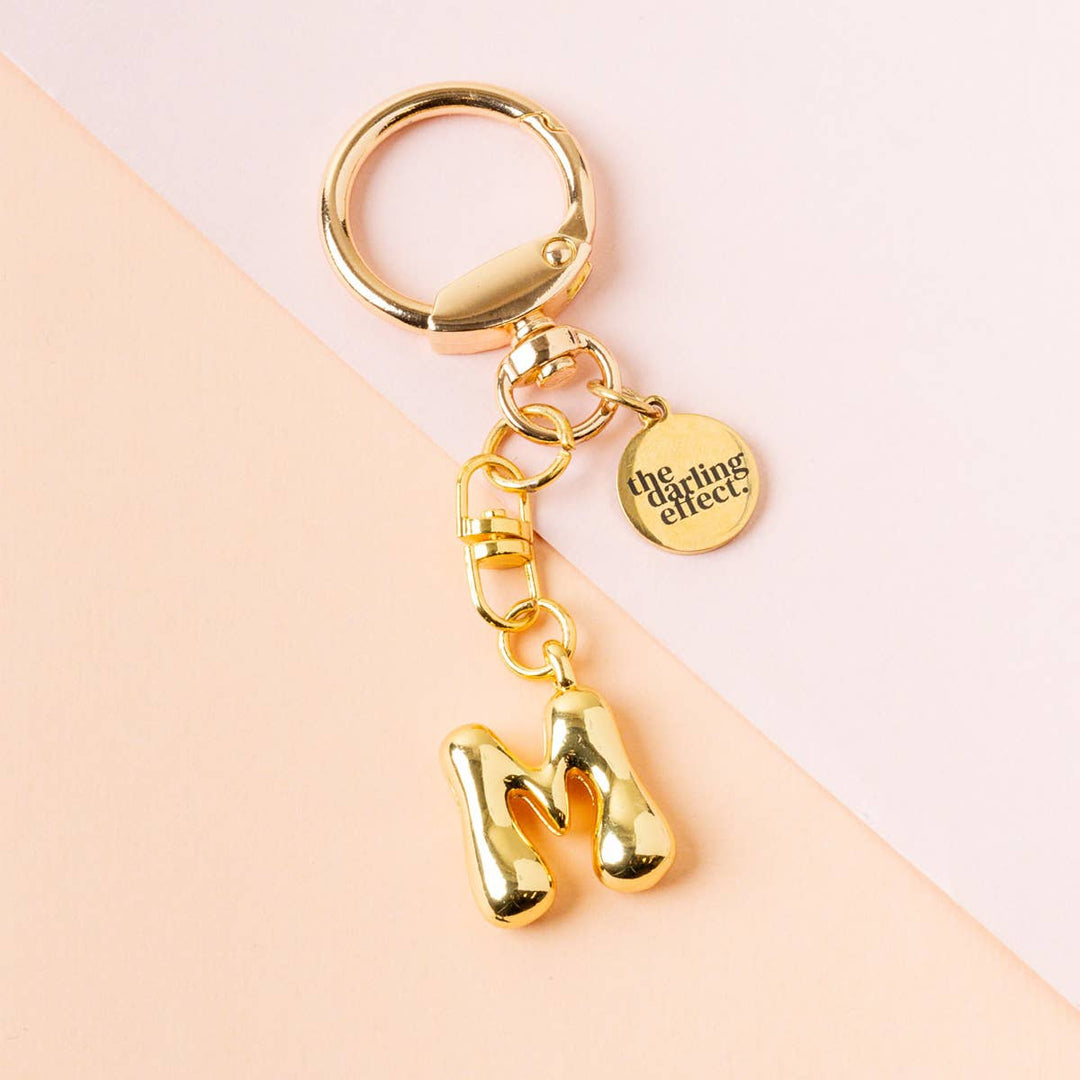 Bubble Letter Keychain Bag Charm–M