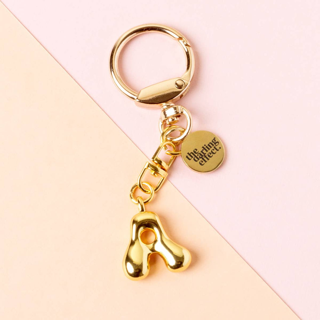 Bubble Letter Keychain Bag Charm–A
