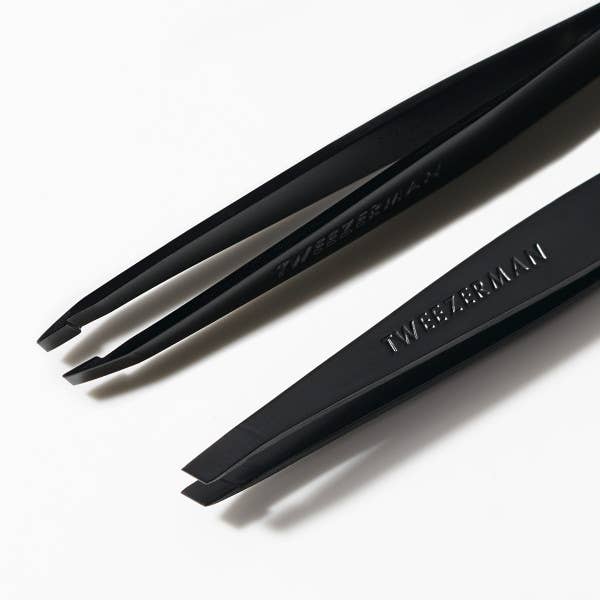 Retail-Black Matte Slant Tweezer