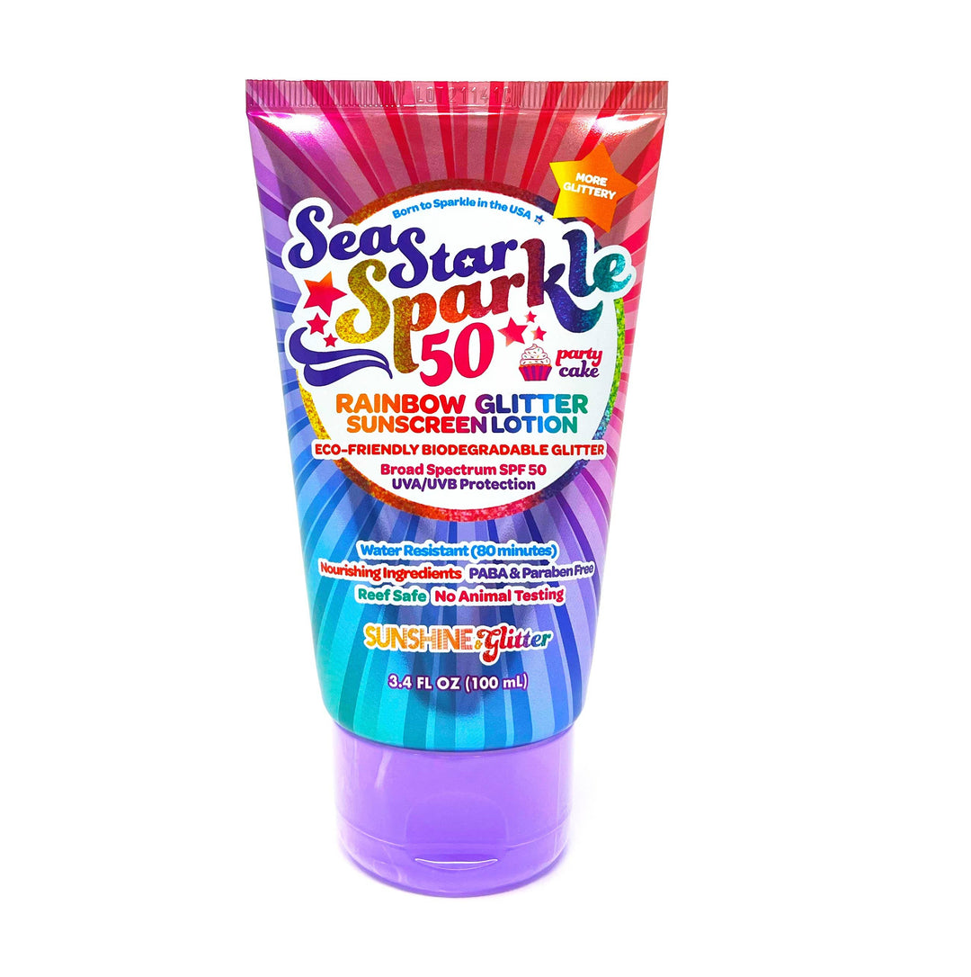 Rainbow Party Cake SPF 50 Travel Ready Gift Set