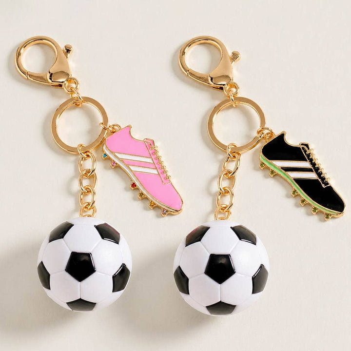 Keychain Bag Charm-Soccer Ball Shoes Charm
