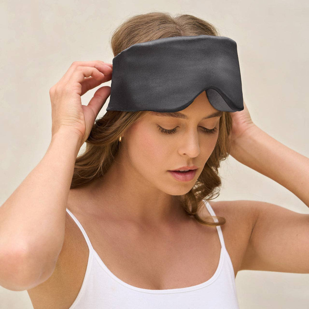 Contour Pillow Eye Mask-Charcoal