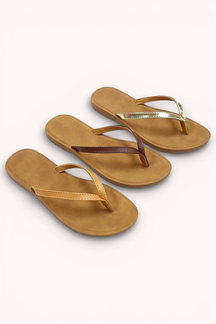 Flip Flop-Minimal Thong Sandals Slim Strap Comfort Foam