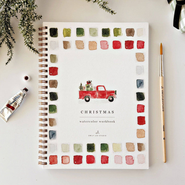 Watercolor Workbook-Classic Christmas