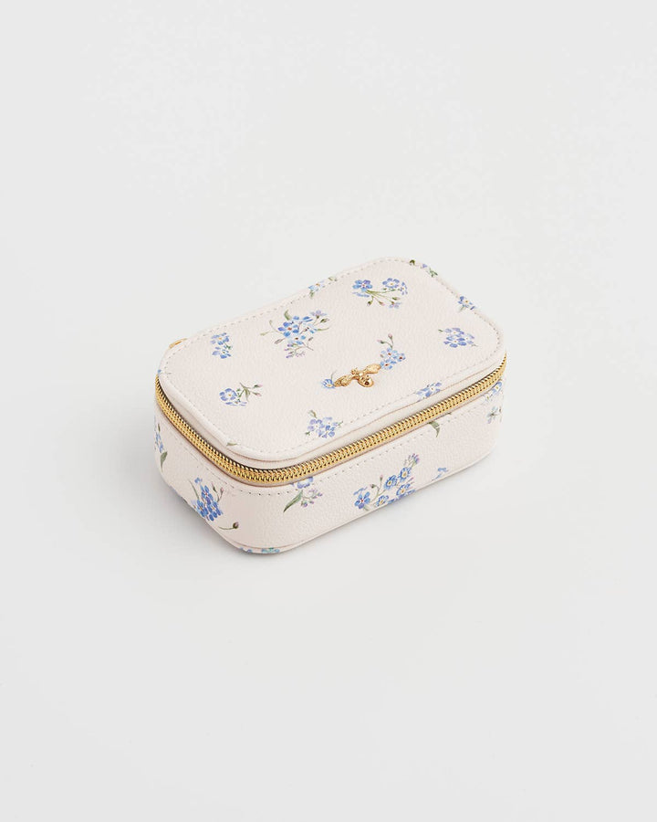 Floral Cream Jewellery Box