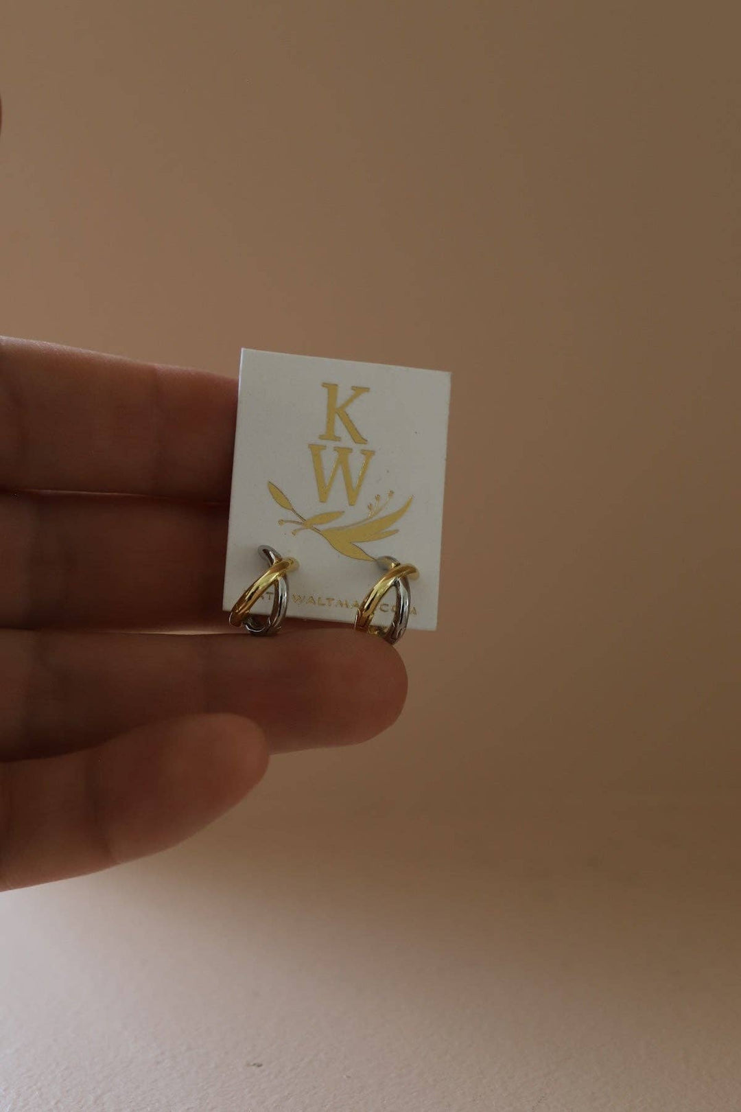 E1751 Earrings-Axel Huggies Mixed Metals