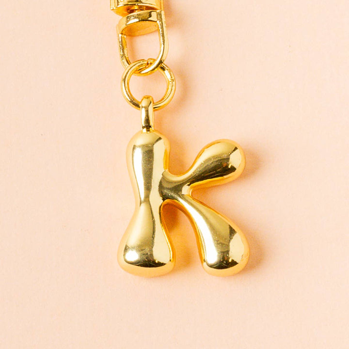 Bubble Letter Keychain Bag Charm–K
