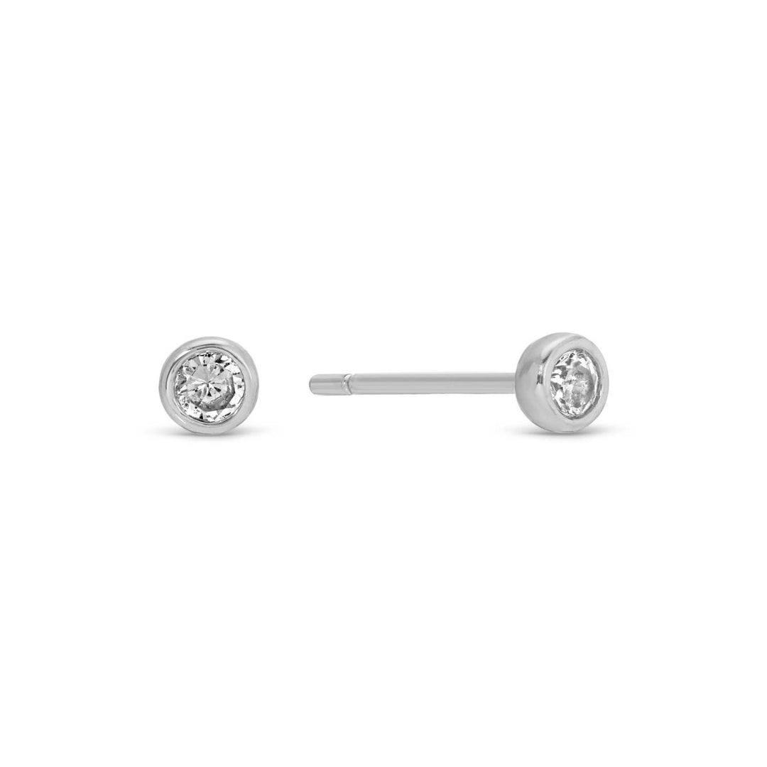 Velvet Gift Tag Trio-Gold Heart Studs