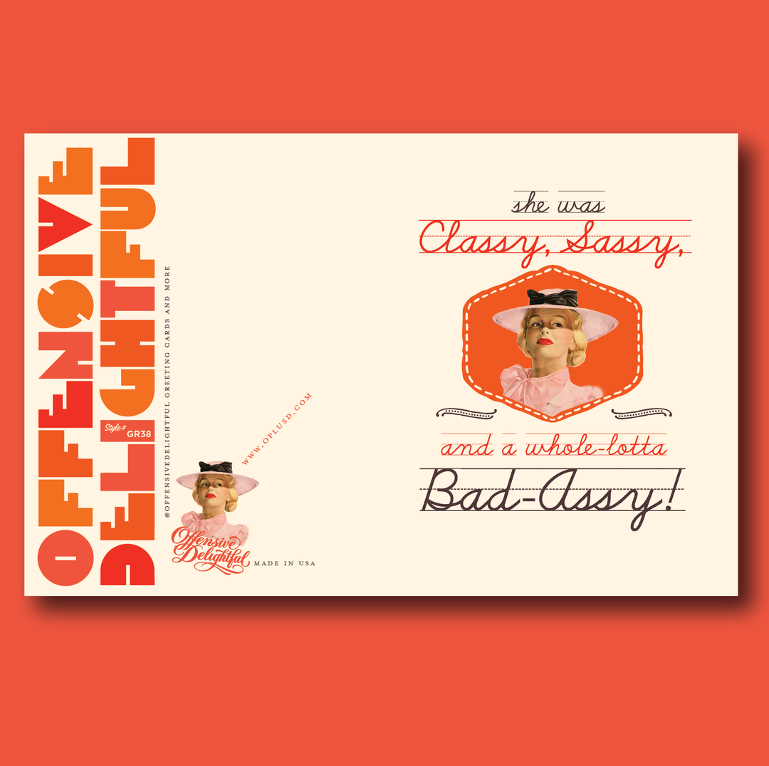 Greeting Card-Classy Badassy