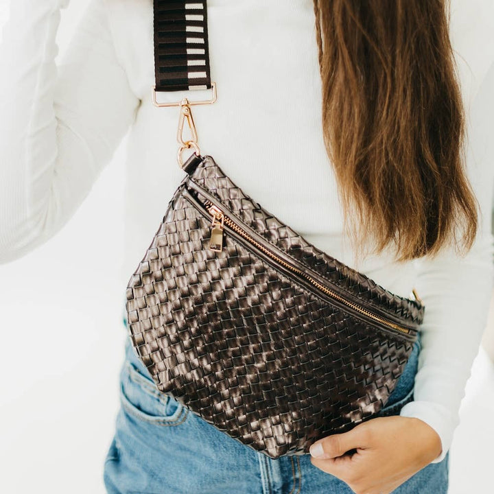 Bum Bag-Westlyn Woven Leather