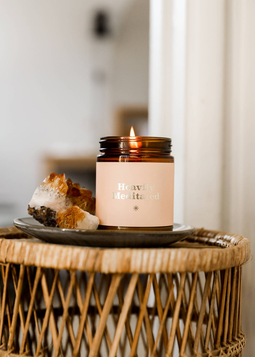 Mantra Candle 9.6oz Heavily Meditated