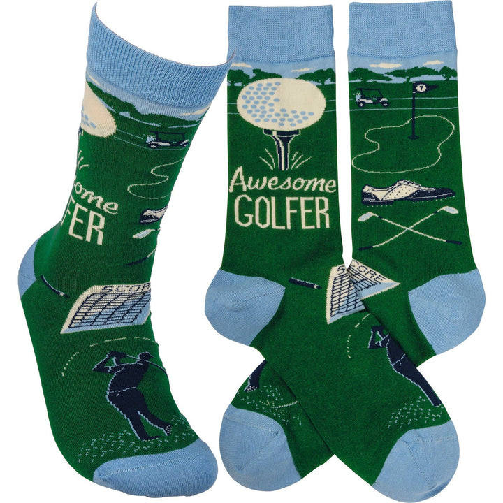 Socks-Awesome Golfer