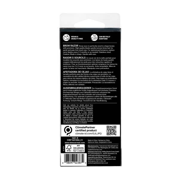 Retail-Metal Brow Razor
