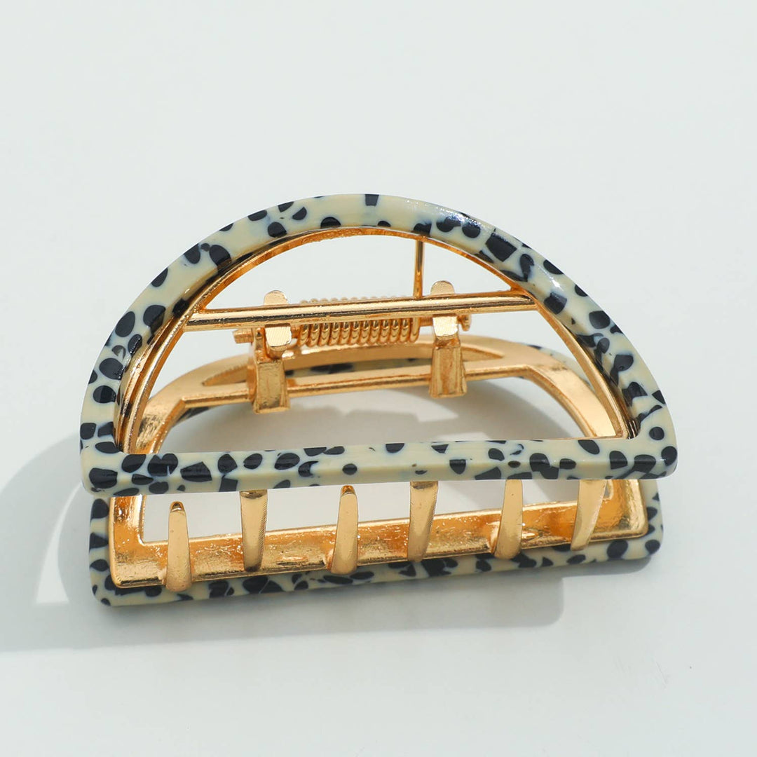 Rosalie | Classic Small Half Moon Metal Claw Clip