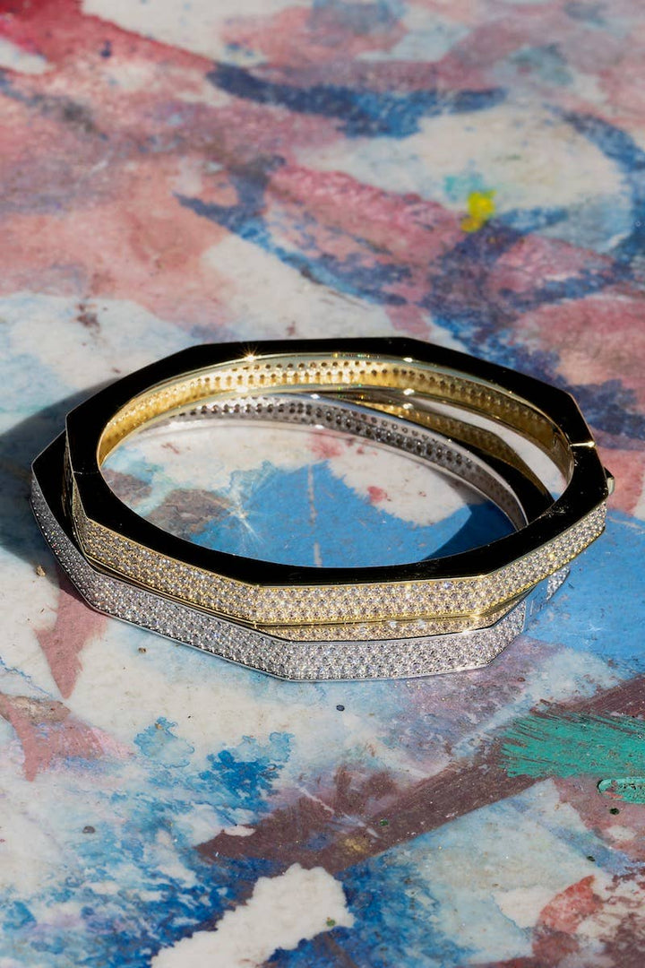 Bracelet-14k Gold Plate Octavia Bangle