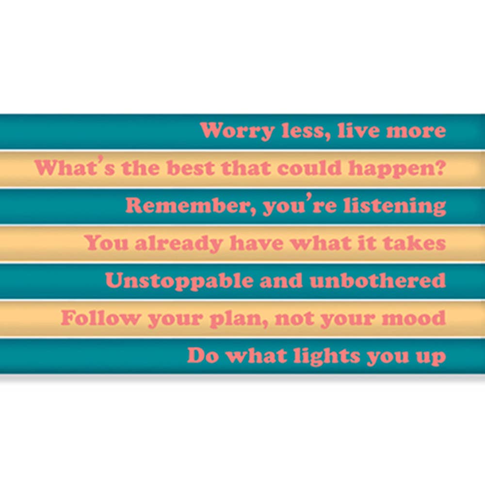 Worry Less Live More-Pencil Set