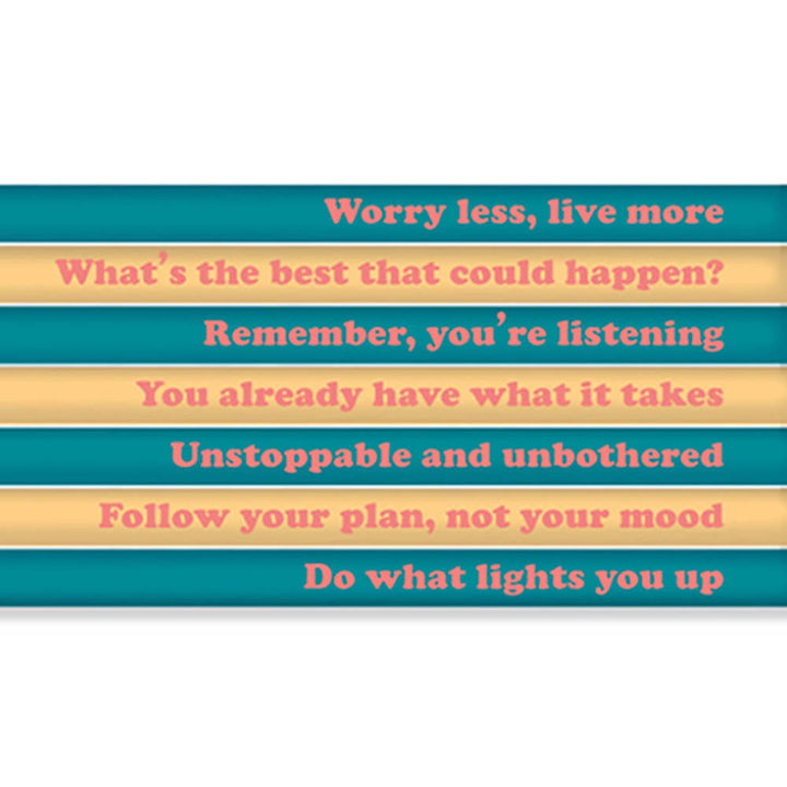 Worry Less Live More-Pencil Set