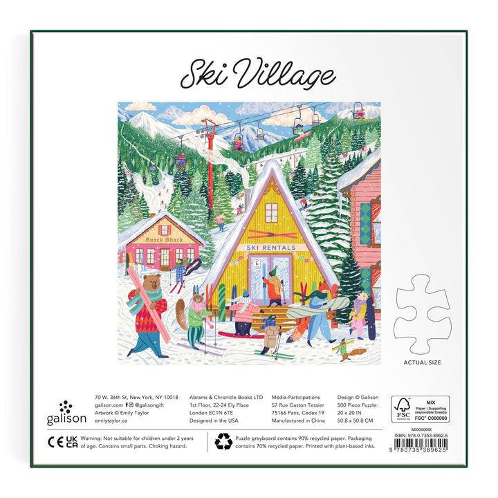 Ski Village 500 Piece Puzzle