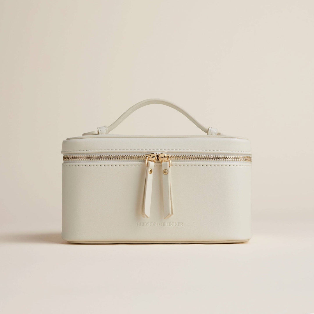 Jetsetter Train Case-Ecru Cream