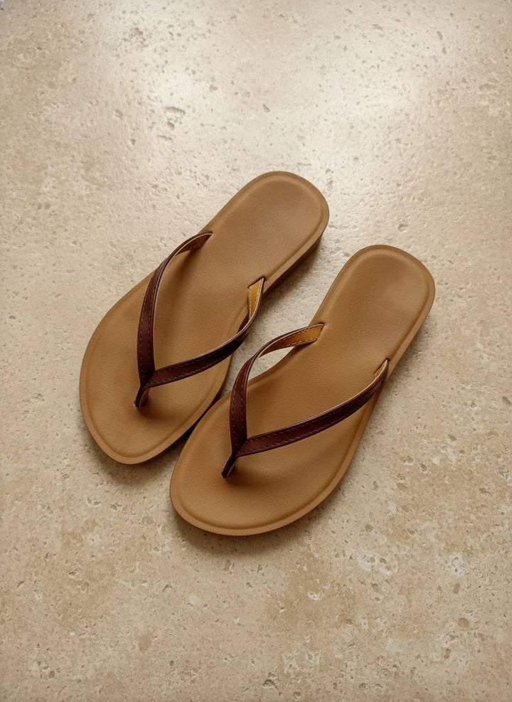 Flip Flop-Minimal Thong Sandals Slim Strap Comfort Foam