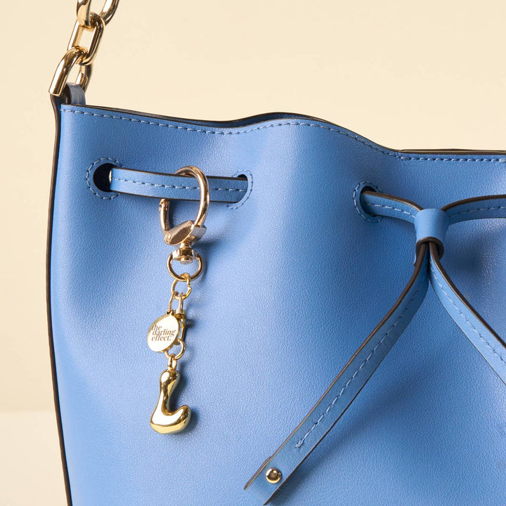 Bubble Letter Keychain Bag Charm–L