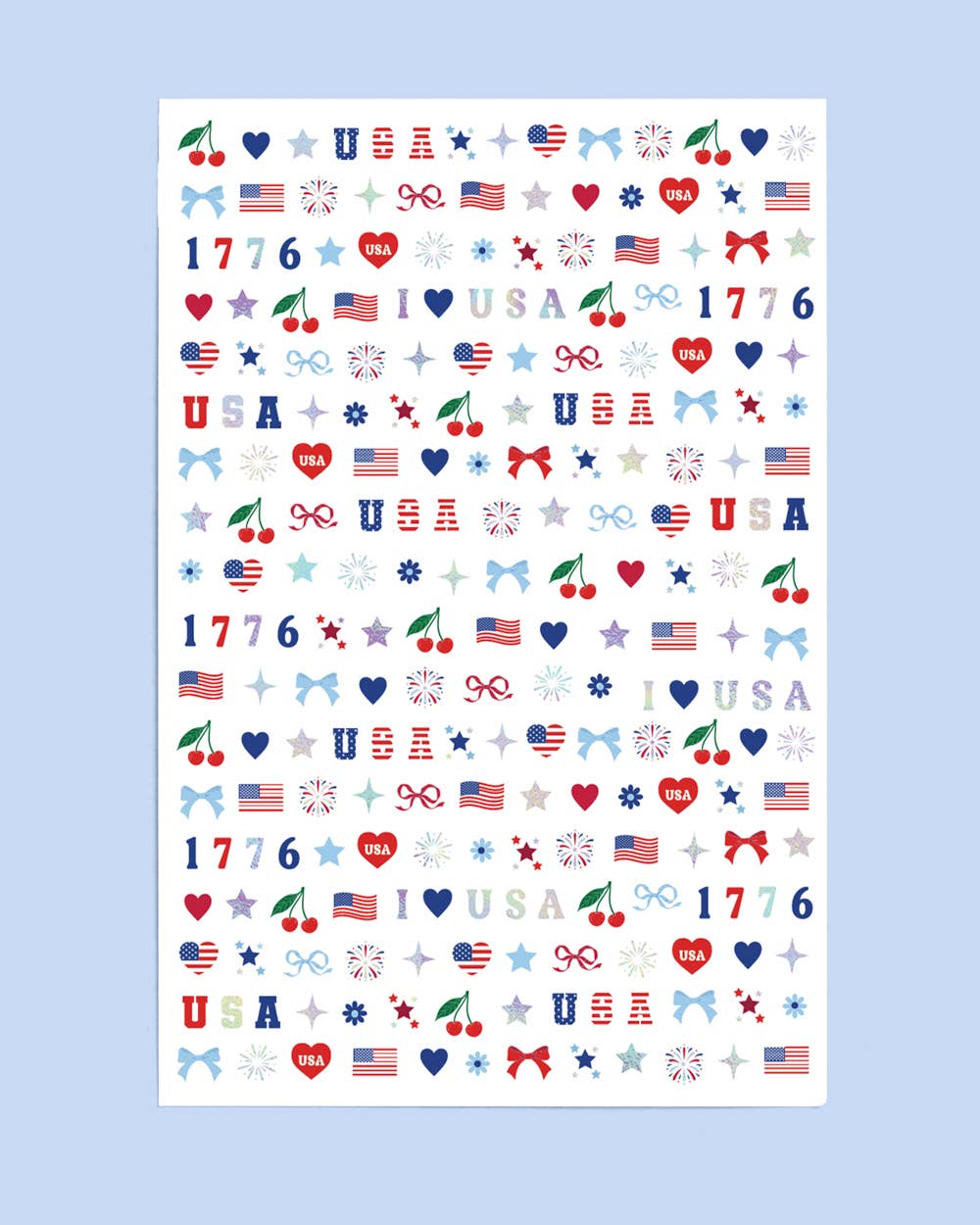 Nail Stickers-America 250 | patriotic nails, usa party