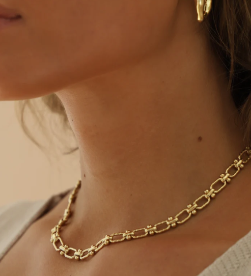 CN1595G Gold Necklace-Florence Chain