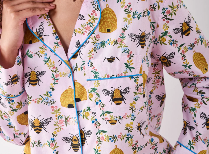 Cotton-Sweet Bee Set (Pink Petal)