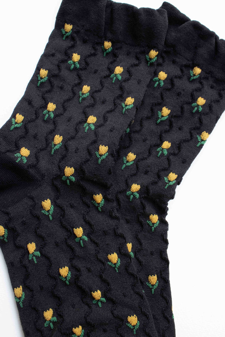 Mini Tulip Flower Socks