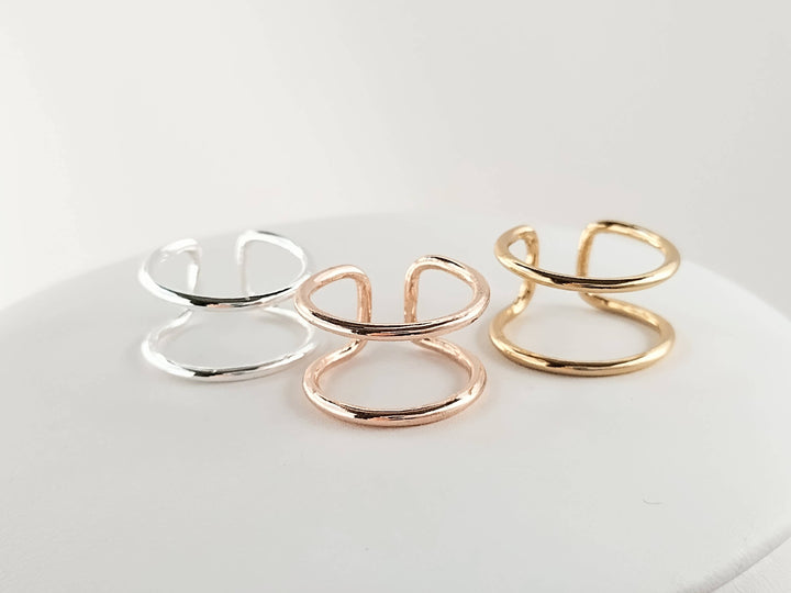Double Band Ring: Gold