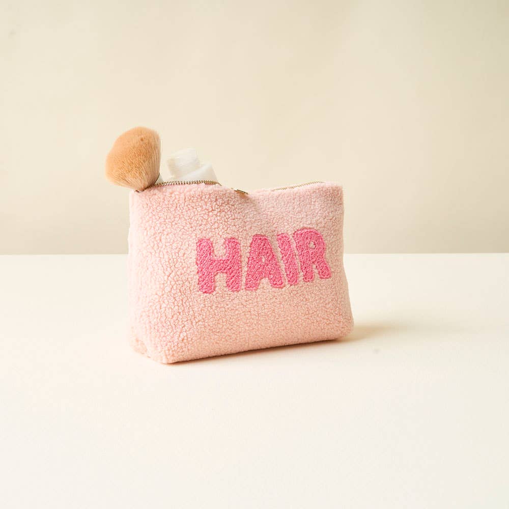 Teddy Pouch-Pink Hair