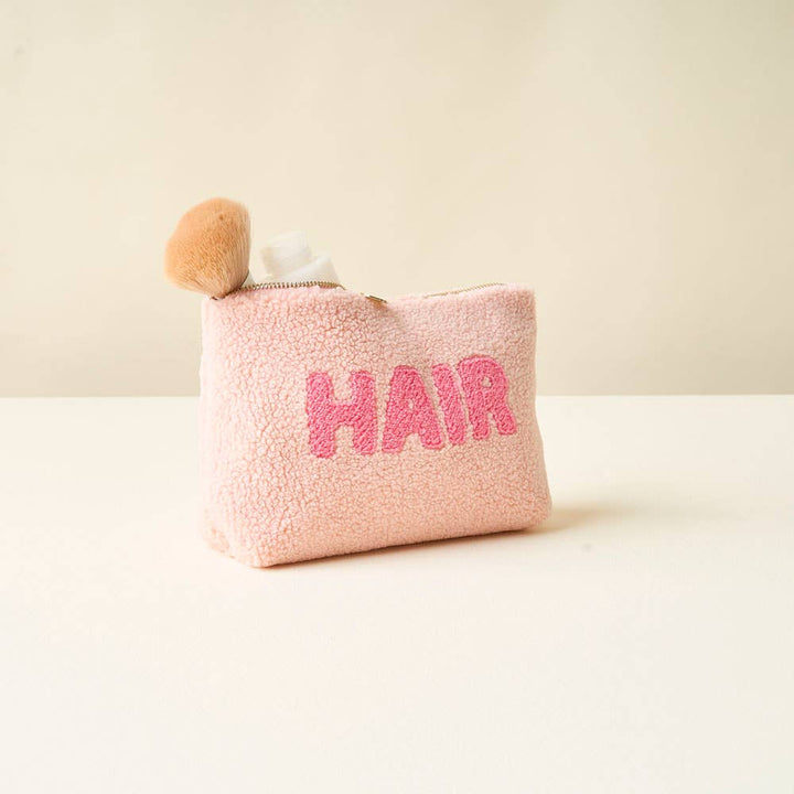 Teddy Pouch-Pink Hair