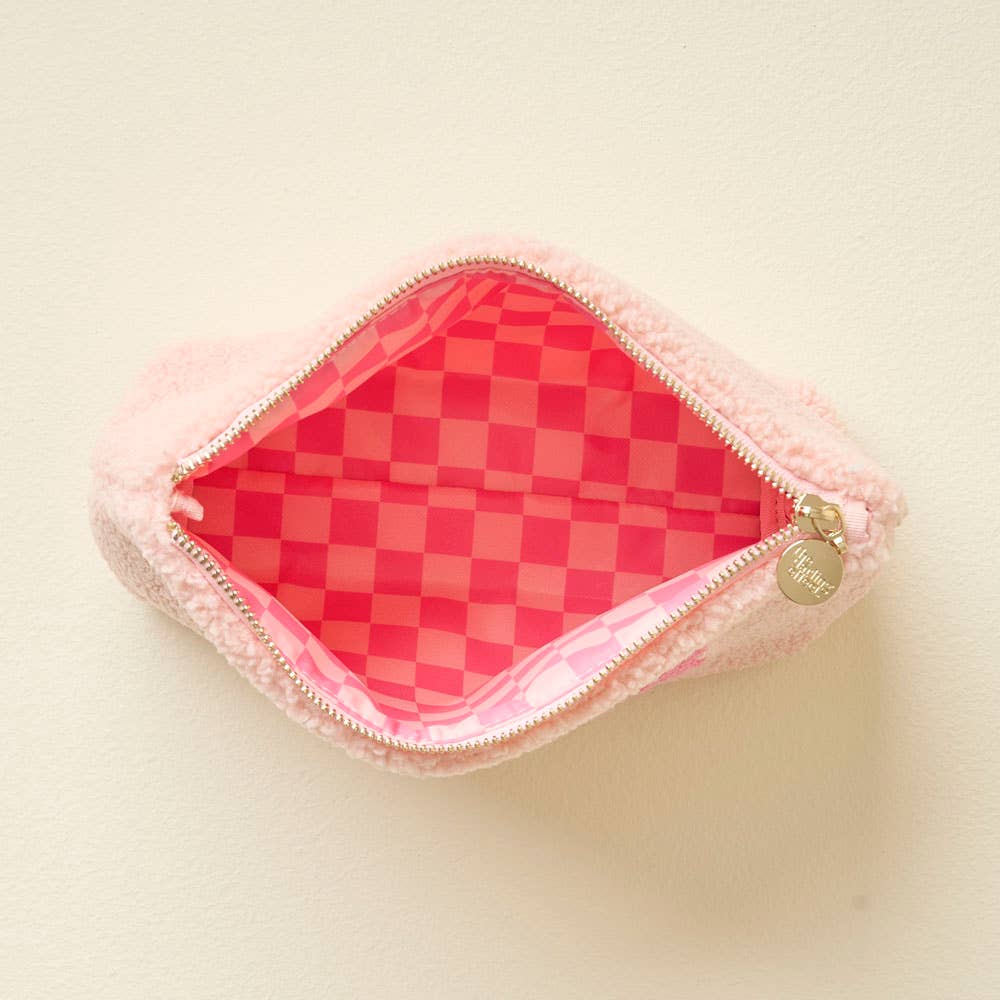 Teddy Pouch-Pink Hair