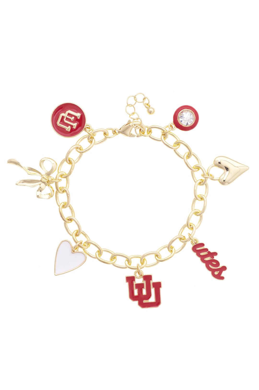 Bracelet-Utah Utes Enamel Icons Charm