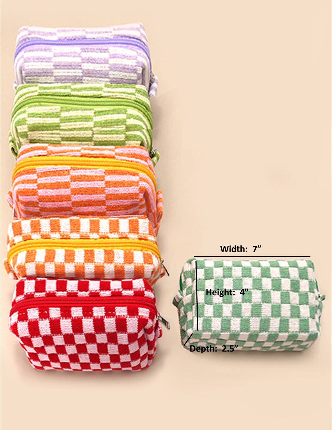 Cosmetic Pouch-Checker Makeup