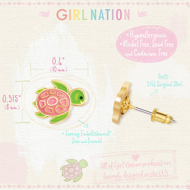 Stud Earrings-Turtle-y Awesome