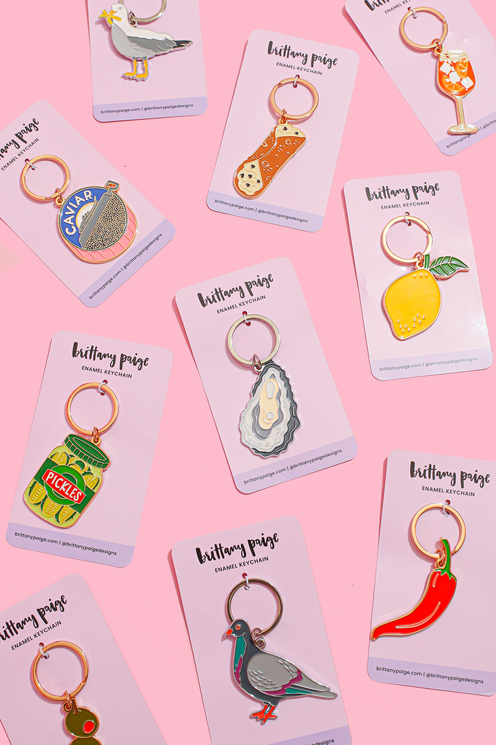 Enamel Keychain-Caviar