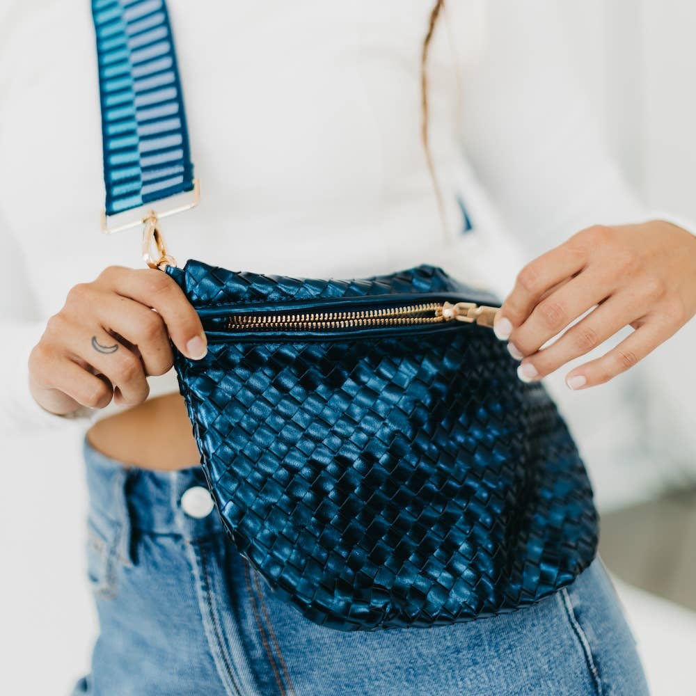 Bum Bag-Westlyn Woven Leather
