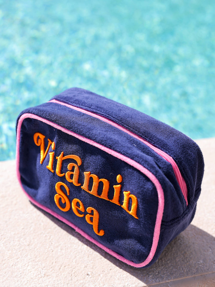 Medium Zip Pouch-Vitamin Sea