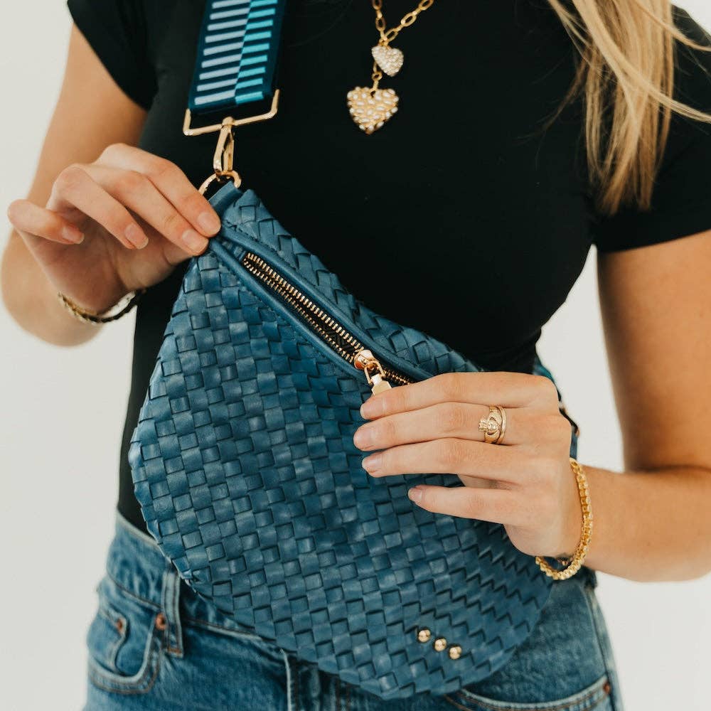 Bum Bag-Westlyn Woven Leather