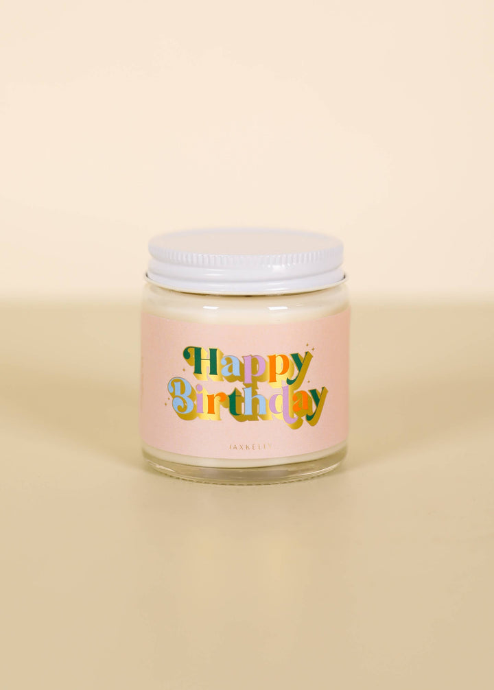 Candle 4oz-Happy Birthday Colorful Celebration