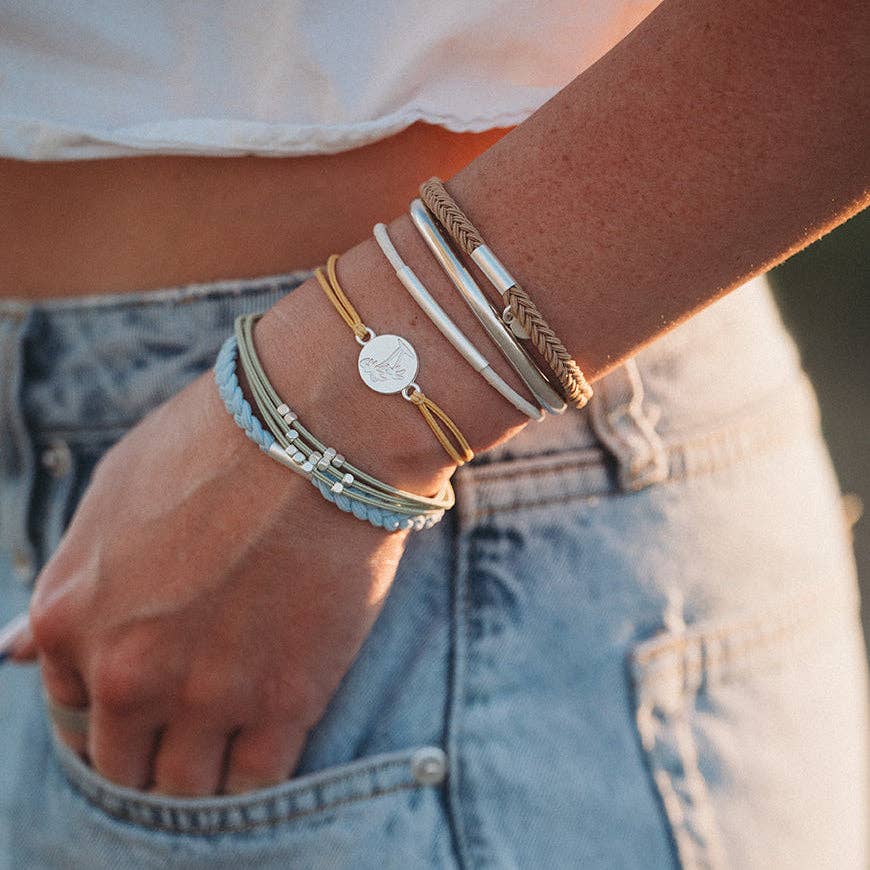 Hair Tie Bracelets-Grow Palm Tree