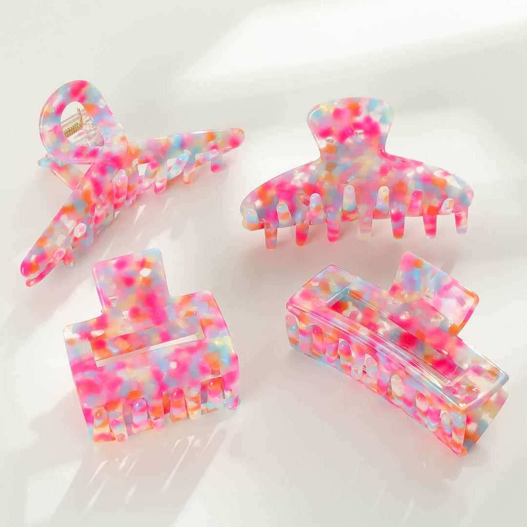 Pink Poolside | Assorted Eco-Friendly Claw Clips