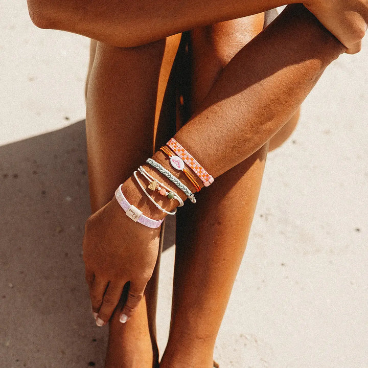Hair Tie Bracelets-K'lani x Roxy Pink Tropics