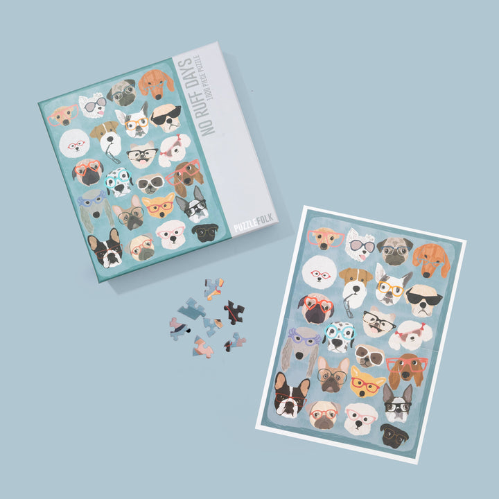 Puzzle-No Ruff Days Dogs 1000 piece