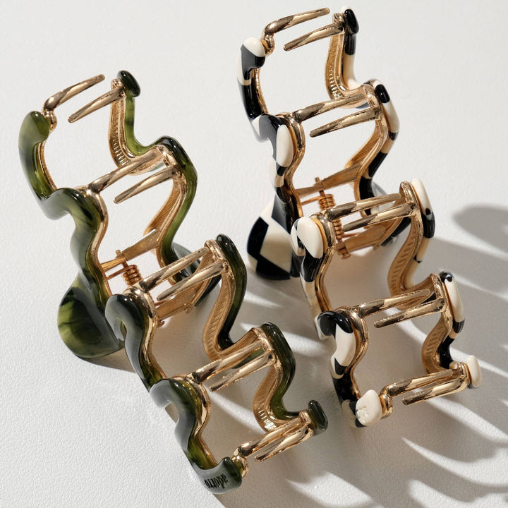 Willow Vintage | Large Squiggle Metal Claw Clip