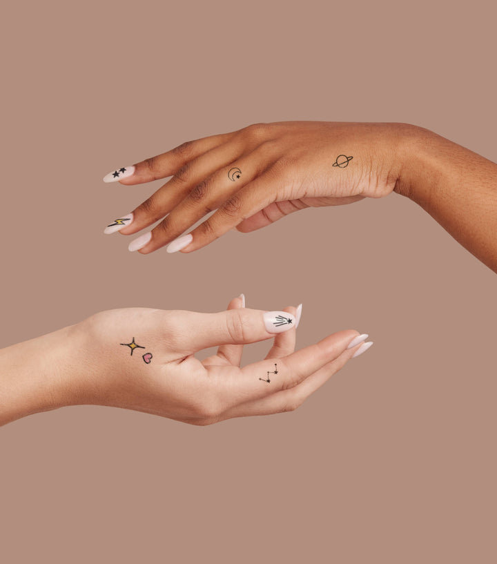 Stellar Nail Art Temporary Tattoo Pack